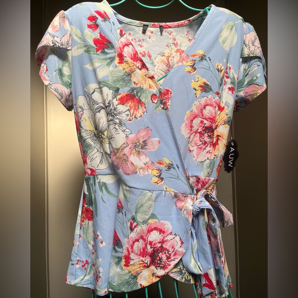 Brand new wrap around shirt